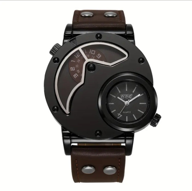 Men.s Larg Dial Chronograph watch