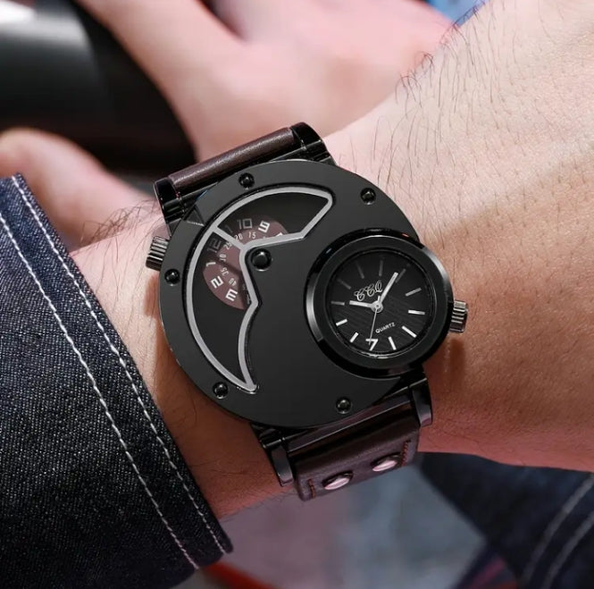 Men.s Larg Dial Chronograph watch