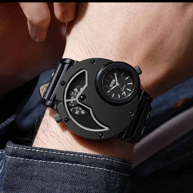 Men.s Larg Dial Chronograph watch