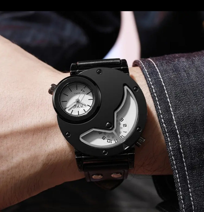 Men.s Larg Dial Chronograph watch